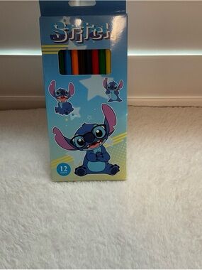 Stitch Character 12-Color Crayon Set - Blue Pack